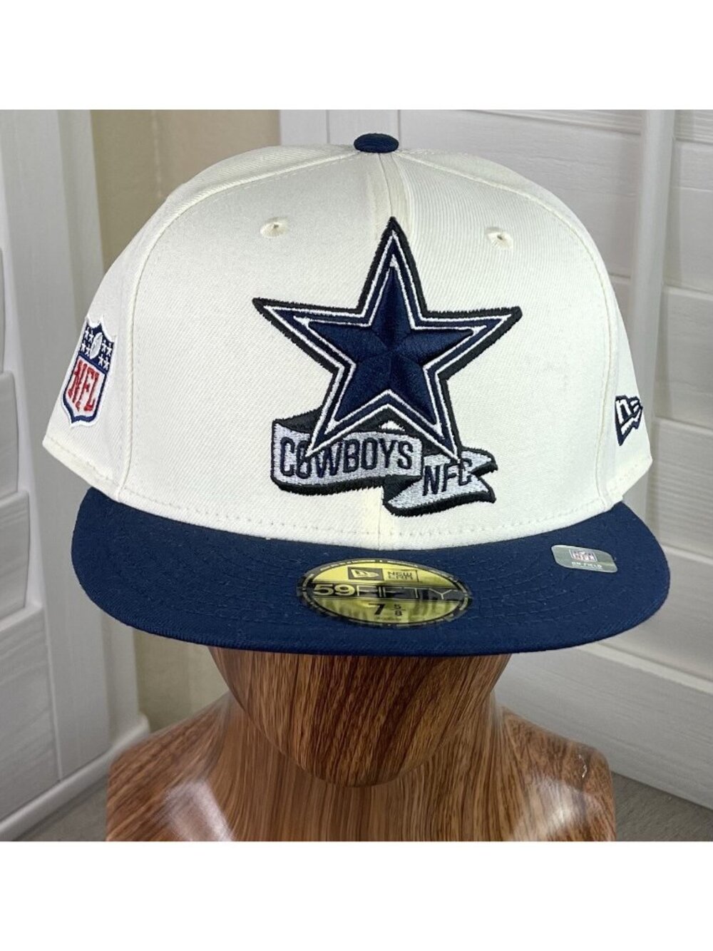 New Era 59Fifty NFL Dallas Cowboys NFC Sideline 22 Fitted Hat Size 7 5/8 - New
